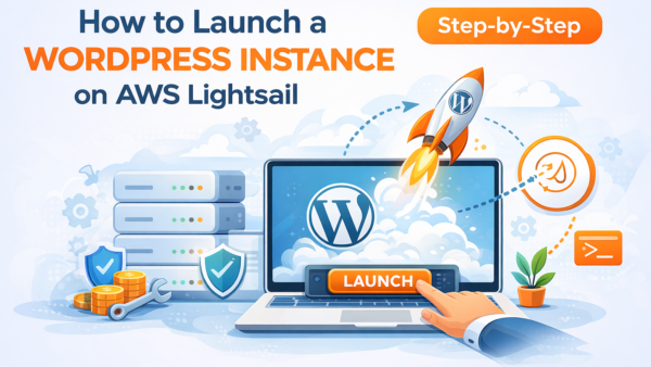 launch wordpress instance on aws lightsail