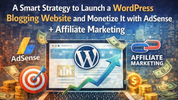 A Smart Strategy to Launch a WordPress Blogging Website and Monetize It with AdSense + Affiliate Marketing